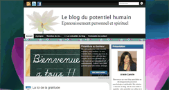Desktop Screenshot of le-blog-du-potentiel-humain.fr